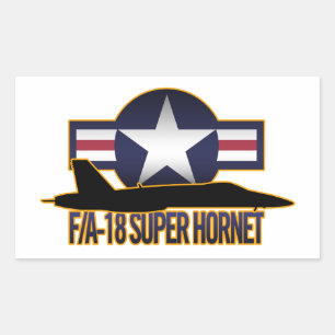 F/A-18 Super Hornet Rechthoekige Sticker