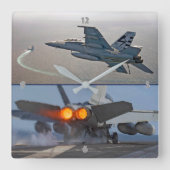 F/A-18 SUPER HORNET VIERKANTE KLOK (Voorkant)