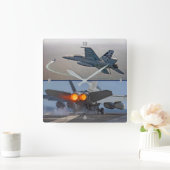 F/A-18 SUPER HORNET VIERKANTE KLOK (Huis)