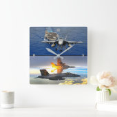 F/A-18 SUPER HORNET VIERKANTE KLOK (Huis)