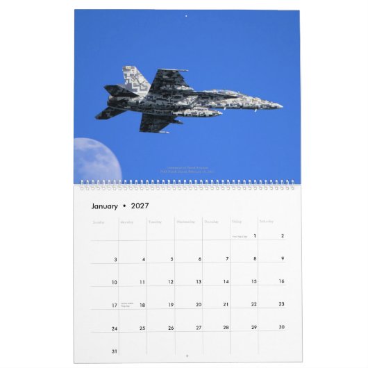 F/A-18 Super Hornets of VFA-122 "Flying Eagles" Kalender (Jan 2027)