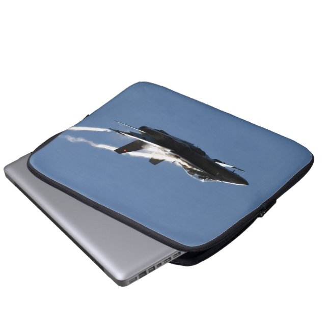 F/A-18 Vighter Jet Plane Air Show Stunt Laptop Sleeve (Voorkant onderkant)