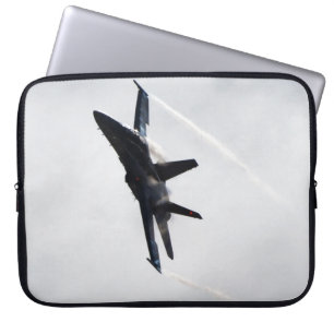 F/A-18 Vighter Jet Plane Air Show Stunt Laptop Sleeve