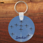 F/A-18 Vighter Jet Plane Air Show Stunt Sleutelhanger (Voorkant)