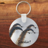 F/A-18 Vighter Jet Plane Air Show Stunt Sleutelhanger (Voorkant)