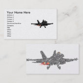 F/A-18 Visitekaartjes van de Vingerjets van Hornet (Voorkant / Achterkant)