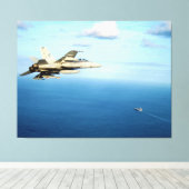 F/A-18A Hornet Strike Fighter Squadron 87 Canvas Afdruk (Insitu (Houten vloer))