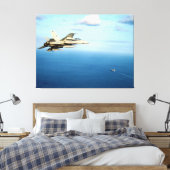 F/A-18A Hornet Strike Fighter Squadron 87 Canvas Afdruk (Insitu (Slaapkamer))