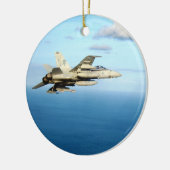 F/A-18A Hornet Strike Fighter Squadron 87 Keramisch Ornament (Links)