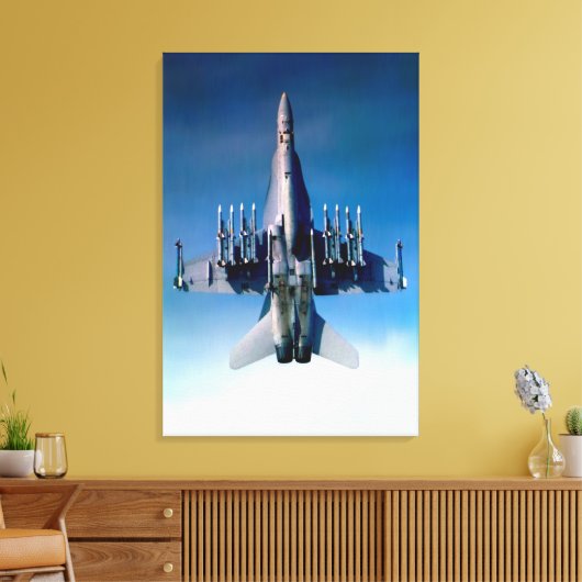 F/A-18C HORNET 24x36 Canvas Afdruk (Insitu (Woonkamer))