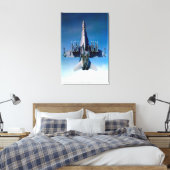 F/A-18C HORNET 24x36 Canvas Afdruk (Insitu (Slaapkamer))