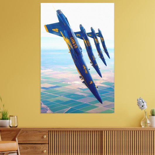 F/A-18C HORNET 40x60 Canvas Afdruk (Insitu (Woonkamer))