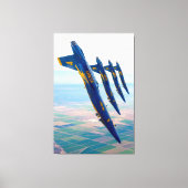 F/A-18C HORNET 40x60 Canvas Afdruk (Voorkant)