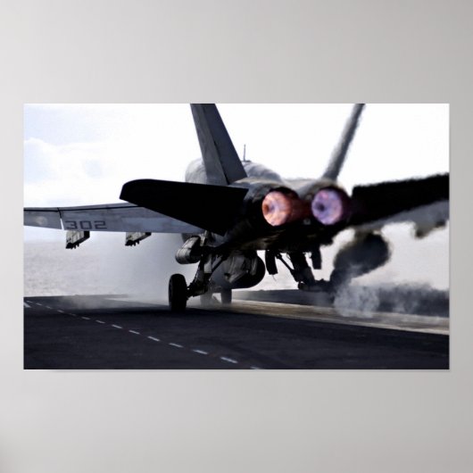 F/A-18C Hornet Afterburner Takeoff Poster (Voorkant)