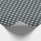 F/A-18C Hornet Fighter Jet Pattern on Grey Cadeaupapier (Hoek)