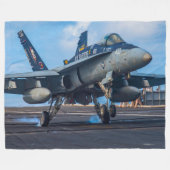 F/A-18C HORNET FLEECE DEKEN (Voorkant (Horizontaal))
