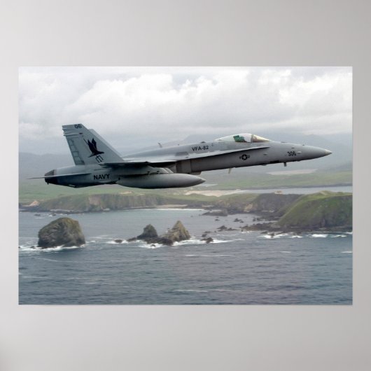 F/A-18C Hornet Poster (Voorkant)