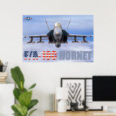 F/A-18C HORNET POSTER (Thuiskantoor)