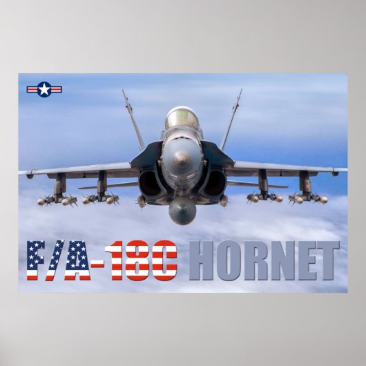 F/A-18C HORNET POSTER (Voorkant)
