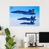 F/A-18C HORNET POSTER (Thuiskantoor)