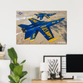 F/A-18C HORNET POSTER (Thuiskantoor)