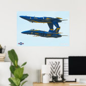 F/A-18C HORNET POSTER (Thuiskantoor)