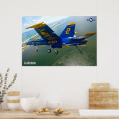 F/A-18C HORNET POSTER (Keuken)