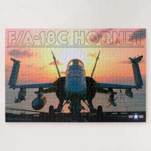 F/A-18C HORNET SUNSET (20x30 INCH) Legpuzzel