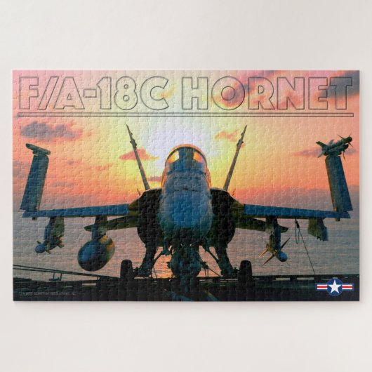 F/A-18C HORNET SUNSET (20x30 INCH) Legpuzzel (Horizontaal)