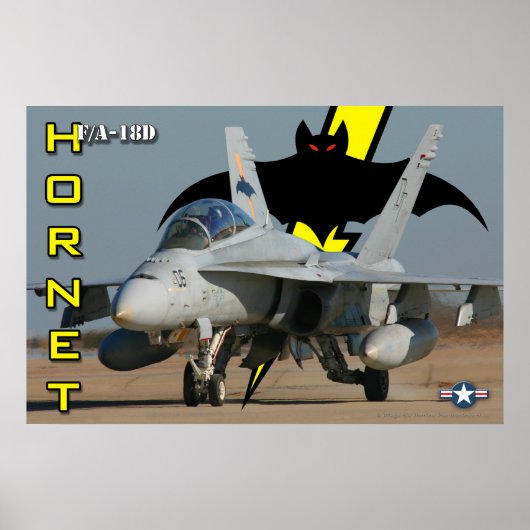 F/A-18D Hornet-Poster Poster (Voorkant)