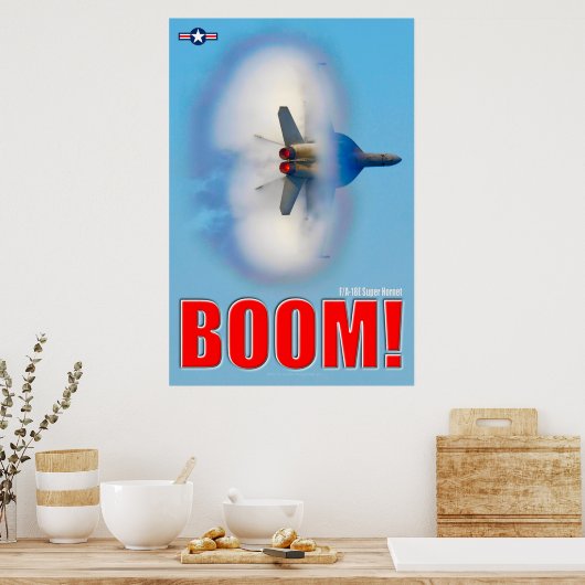 F/A-18E SUPER HORNET - BOOM! POSTER (Keuken)