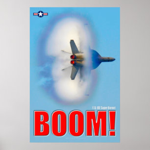 F/A-18E SUPER HORNET - BOOM! POSTER