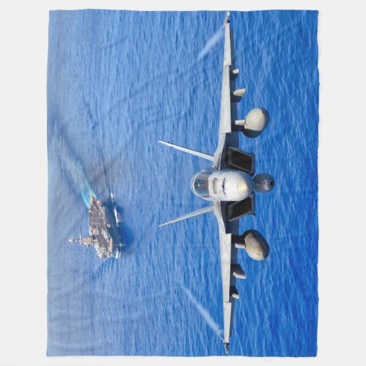 F/A-18E SUPER HORNET FLEECE DEKEN (Voorkant)