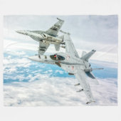 F/A-18E SUPER HORNET FLEECE DEKEN (Voorkant (Horizontaal))