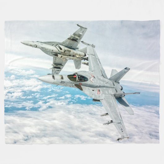 F/A-18E SUPER HORNET FLEECE DEKEN (Voorkant (Horizontaal))
