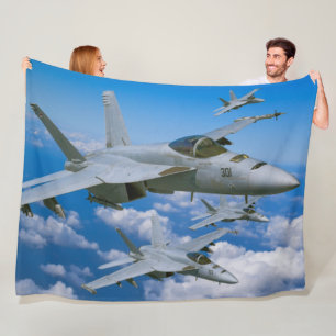 F/A-18E SUPER HORNET FLEECE DEKEN