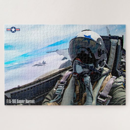 F/A-18E SUPER HORNET PILOT (20x30 INCH) Legpuzzel (Horizontaal)