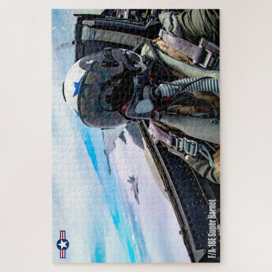 F/A-18E SUPER HORNET PILOT (20x30 INCH) Legpuzzel (Verticaal)