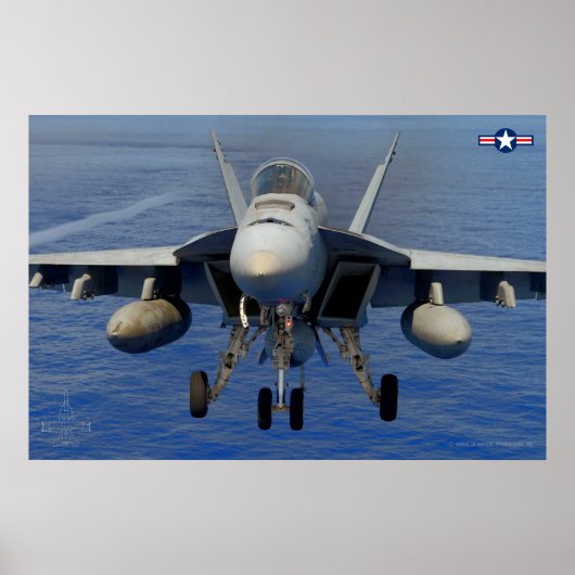 F/A-18E SUPER HORNET POSTER (Voorkant)