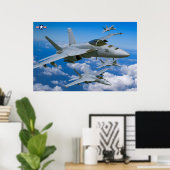 F/A-18E SUPER HORNET POSTER (Thuiskantoor)