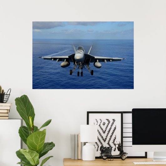 F/A-18E Super Hornet Poster (Thuiskantoor)