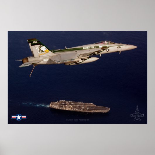 F/A-18E SUPER HORNET POSTER (Voorkant)