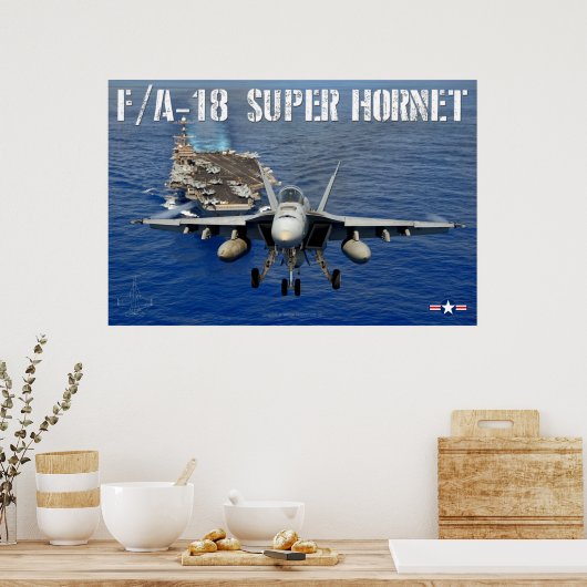 F/A-18E SUPER HORNET POSTER (Keuken)