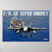 F/A-18E SUPER HORNET POSTER (Voorkant)