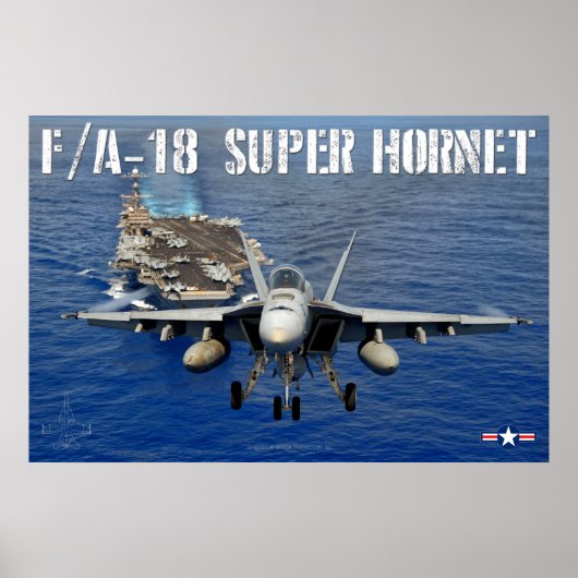 F/A-18E SUPER HORNET POSTER (Voorkant)