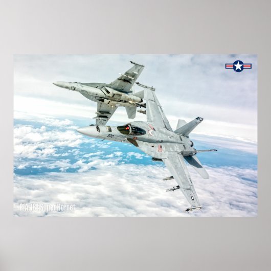 F/A-18E SUPER HORNET POSTER (Voorkant)