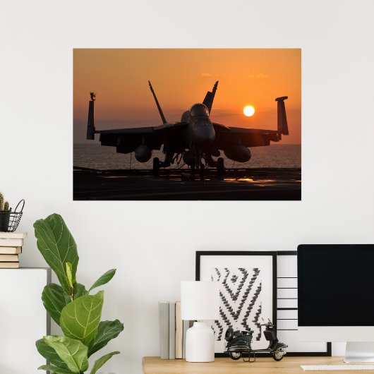 F/A-18E Super Hornet Poster (Thuiskantoor)