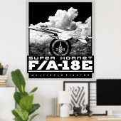 F/A-18E Super Hornet Poster (Thuiskantoor)