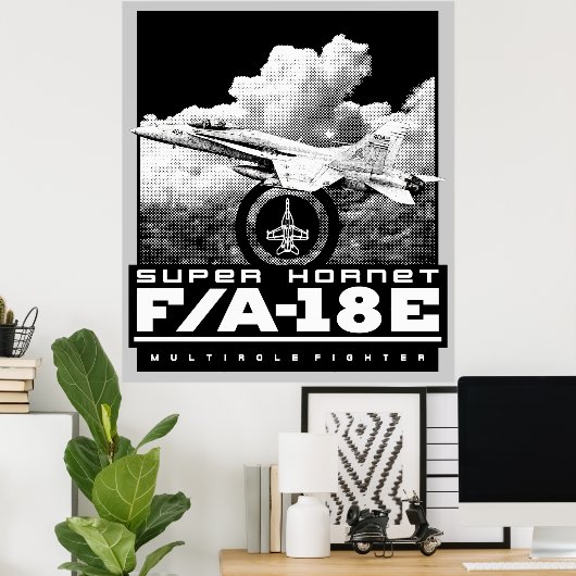 F/A-18E Super Hornet Poster (Thuiskantoor)