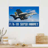 F/A-18E SUPER HORNET POSTER (Keuken)